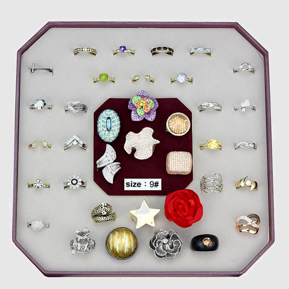 VK-030-SIZE9 - Assorted Brass Ring with Assorted  in Assorted