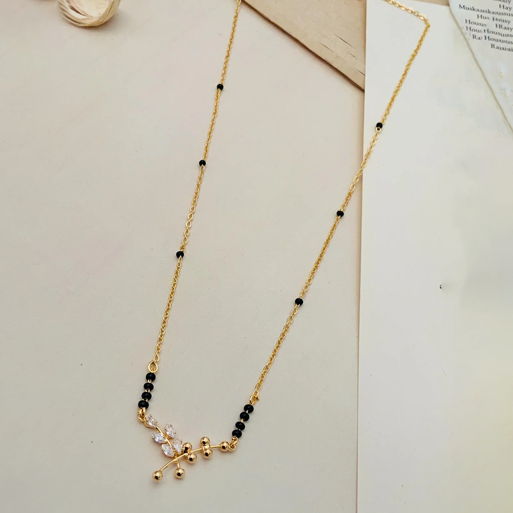 Mesmerizing Gold Plated American Diamond Mangalsutra